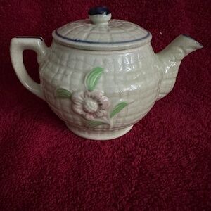 Vintage Ceramic Japanese Creamer Tea Pot Floral Hand Painted
